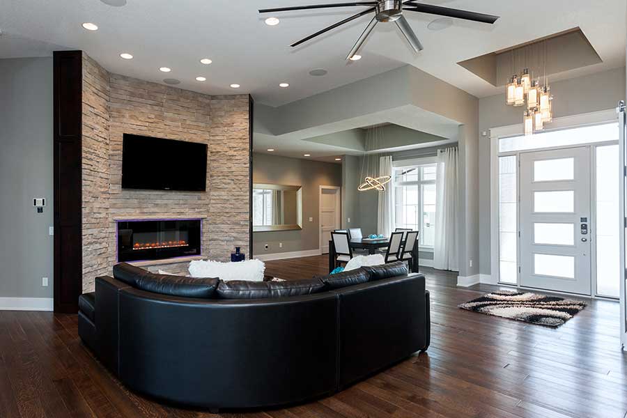 show home beautiful living room painted in norwalk, iowa